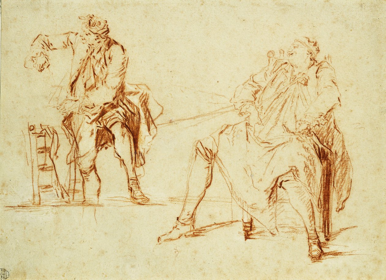 Études de deux hommes - Nicolas Lancret
