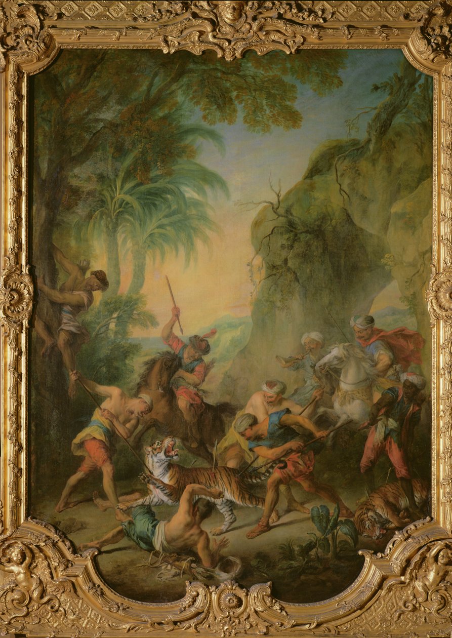 Chasse au tigre, 1736 - Nicolas Lancret