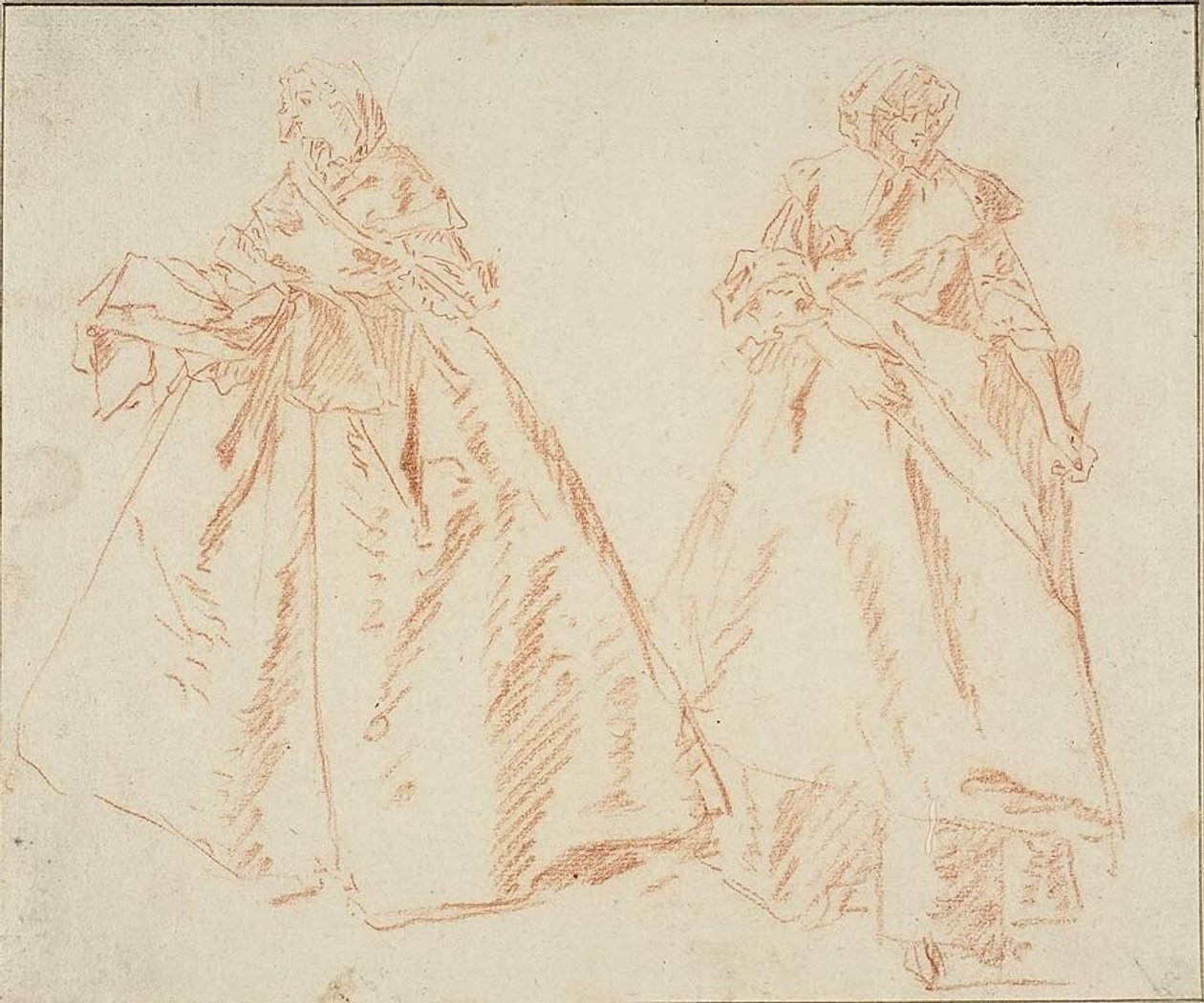 Deux femmes debout - Nicolas Lancret
