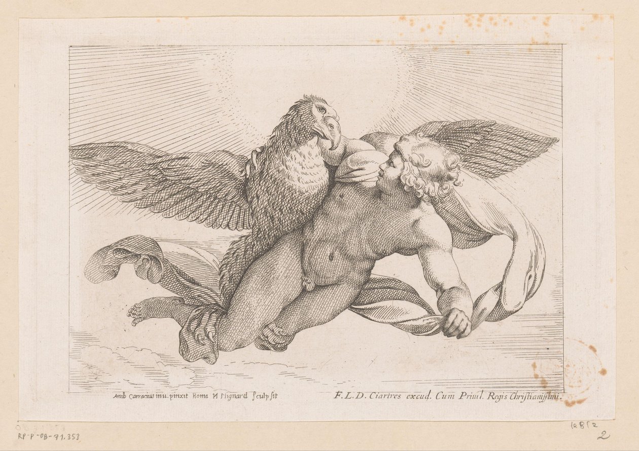Enlèvement de Ganymède - Nicolas Mignard