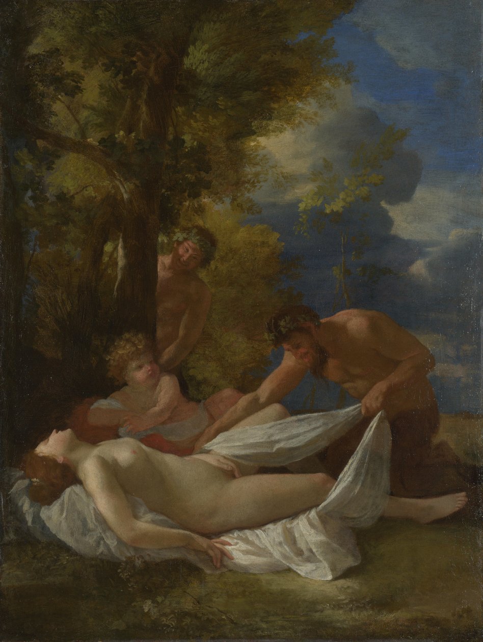 Nymphe avec satyres, vers 1627 - Nicolas Poussin