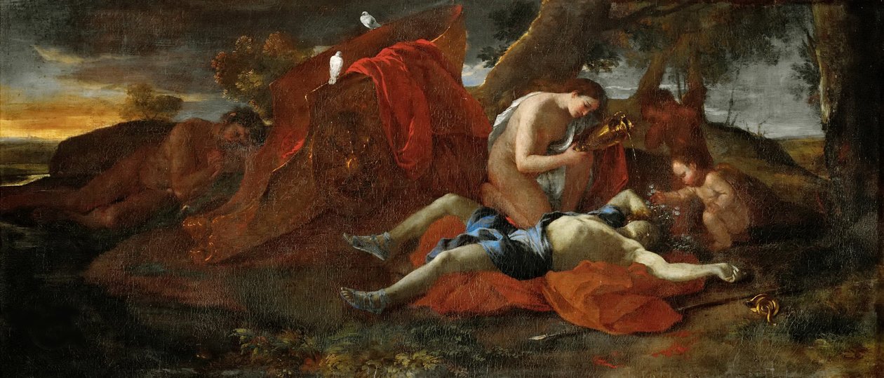 Vénus pleure Adonis, 1626 - Nicolas Poussin