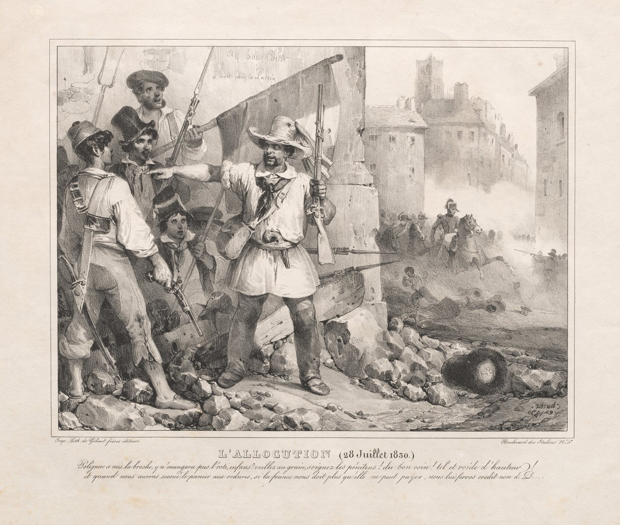 Allocution du 28 juillet 1830, 1830 - Nicolas Toussaint Charlet