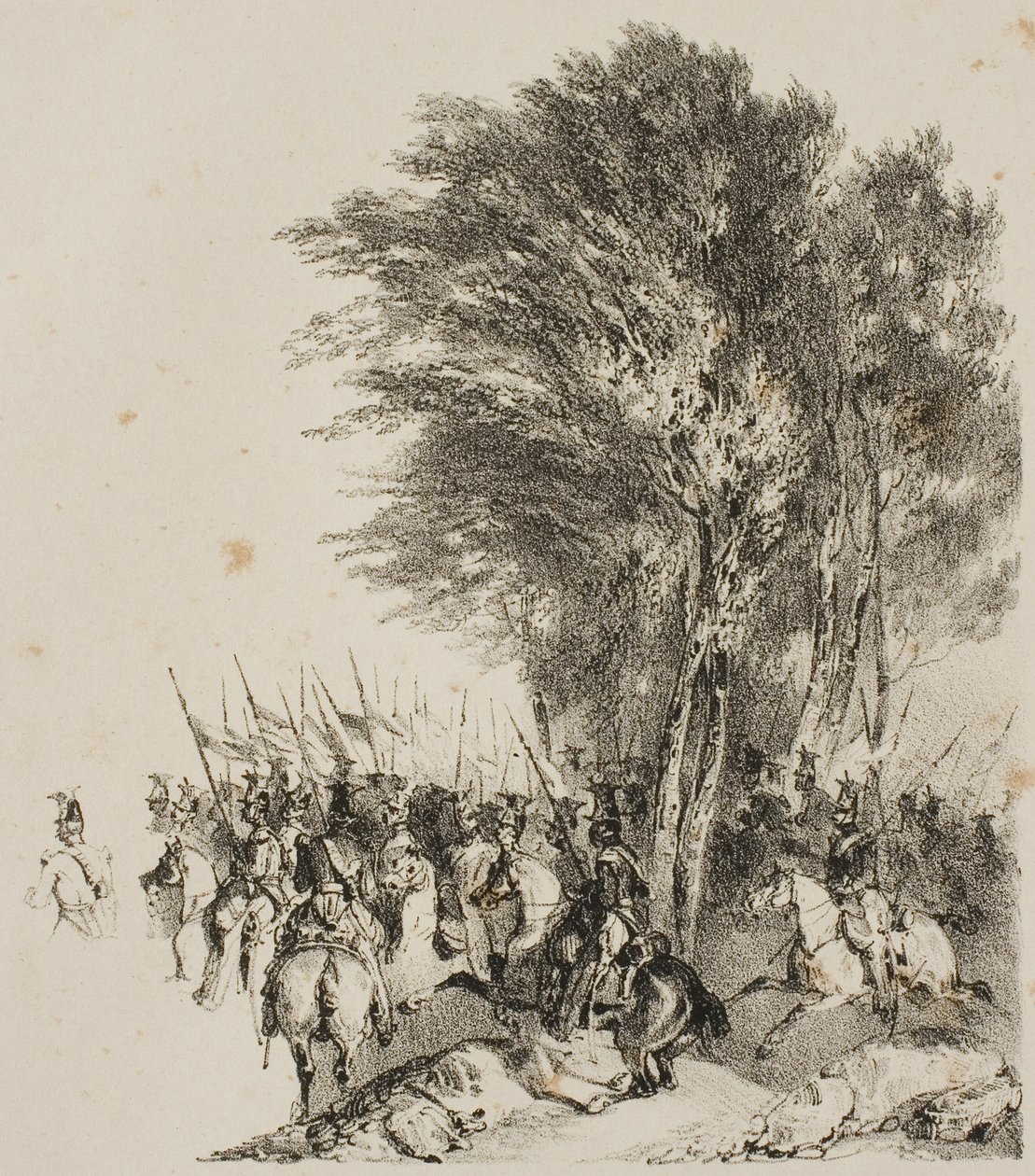 Lanciers en marche - Nicolas Toussaint Charlet