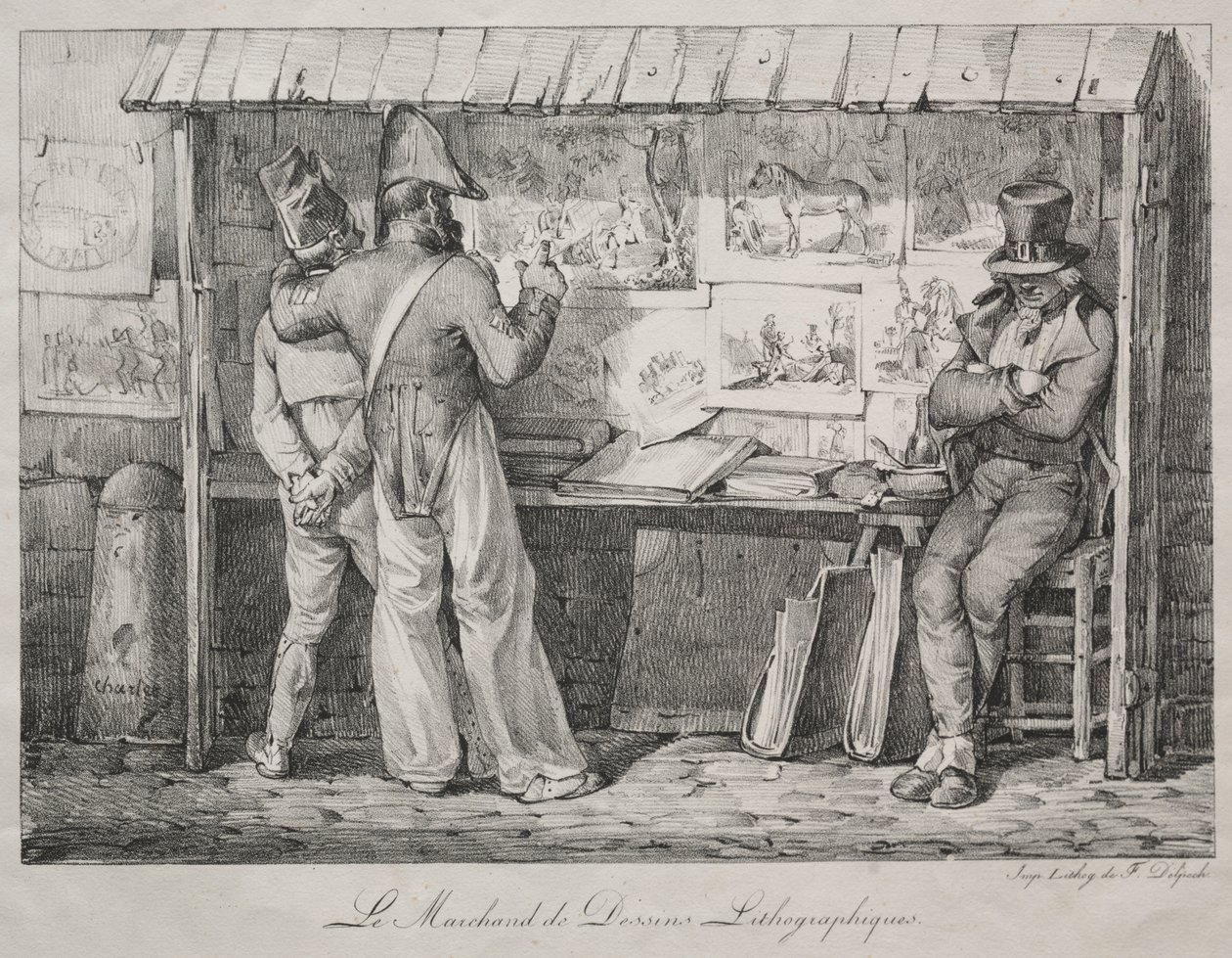 Le marchand de lithographies - Nicolas Toussaint Charlet