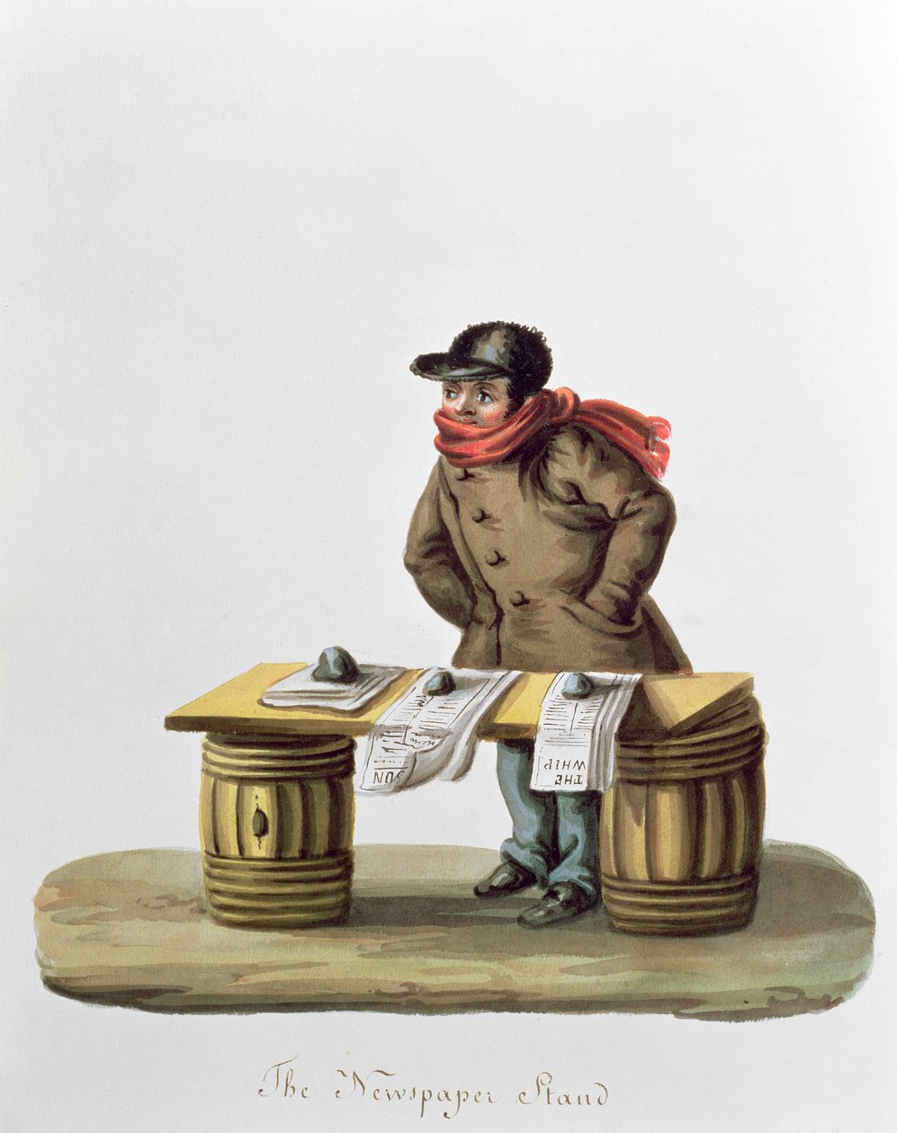 Le kiosque à journaux, c.1840-44 - Nicolino Calyo