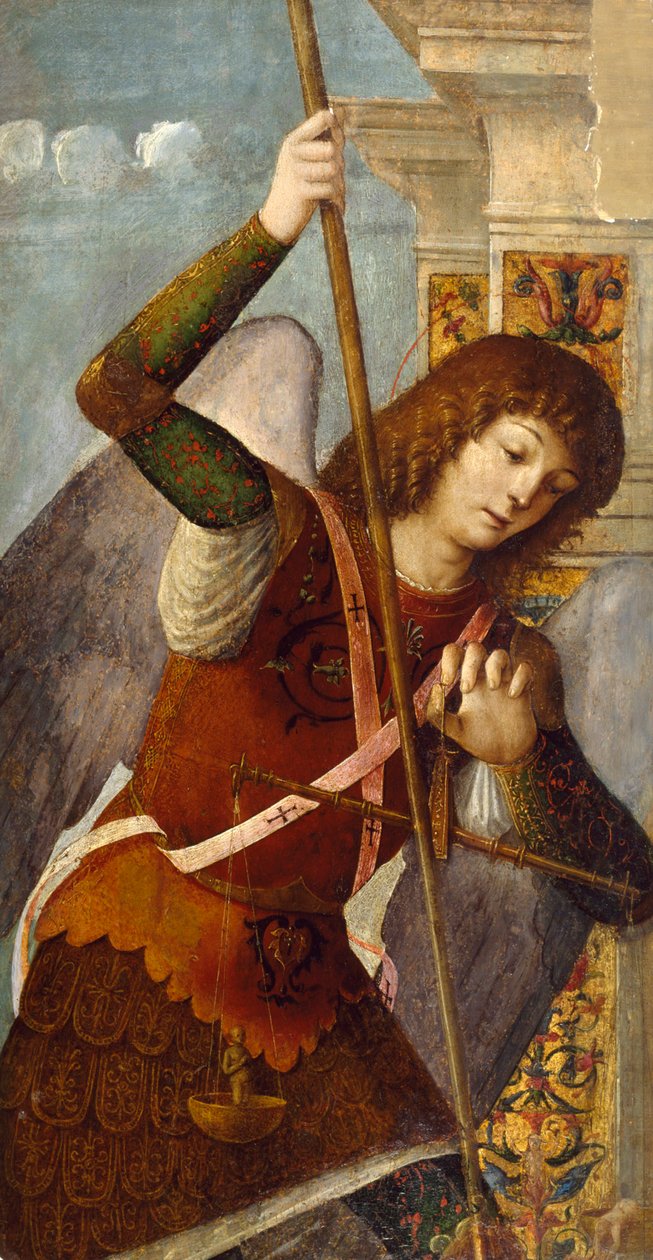 Panneau de triptyque avec l