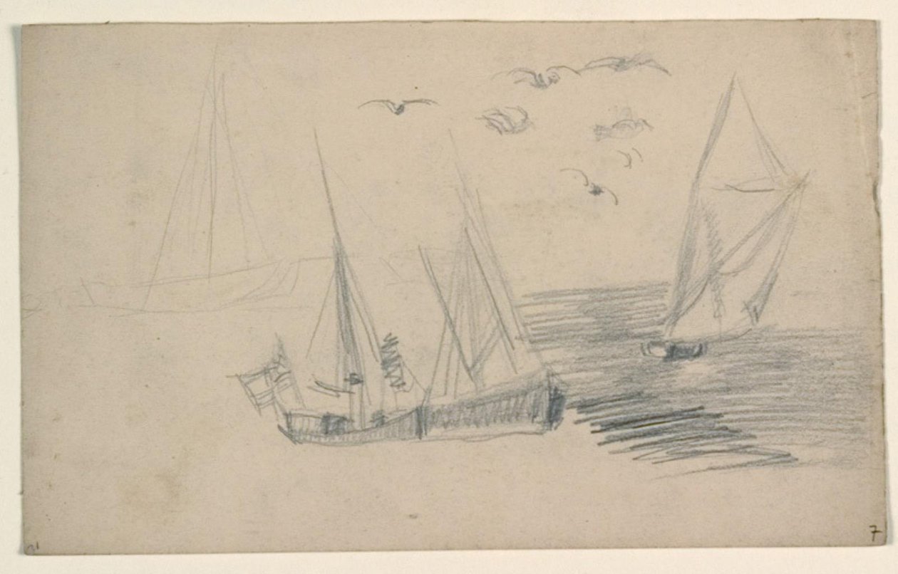 Esquisses de bateaux de pêche - Niels Larsen Stevns