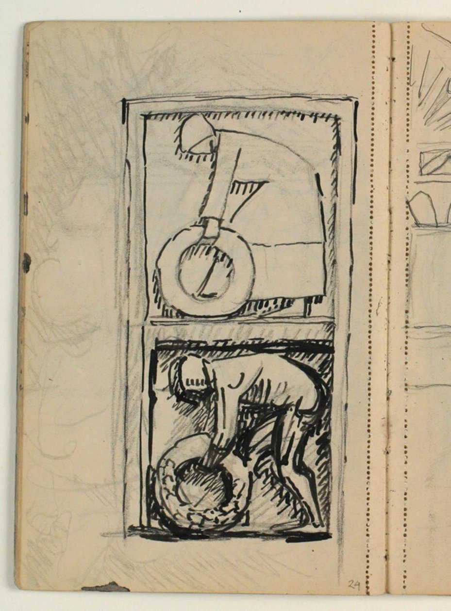 Esquisse pour la tombe de Poul S. Christiansen - Niels Larsen Stevns