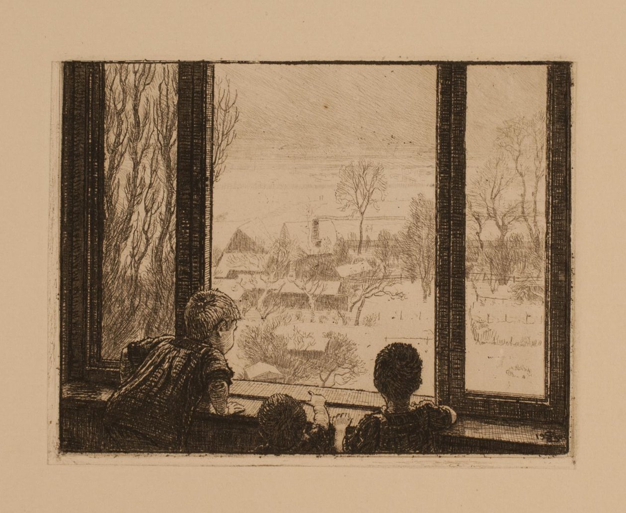 Les enfants à la fenêtre - Niels Skovgaard