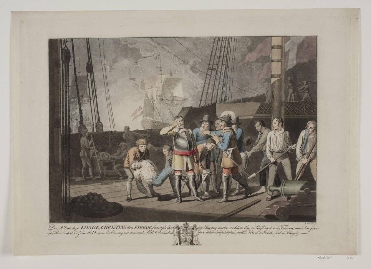 Christian IV dans la bataille navale de Femern, 1644 - Niels Truslew
