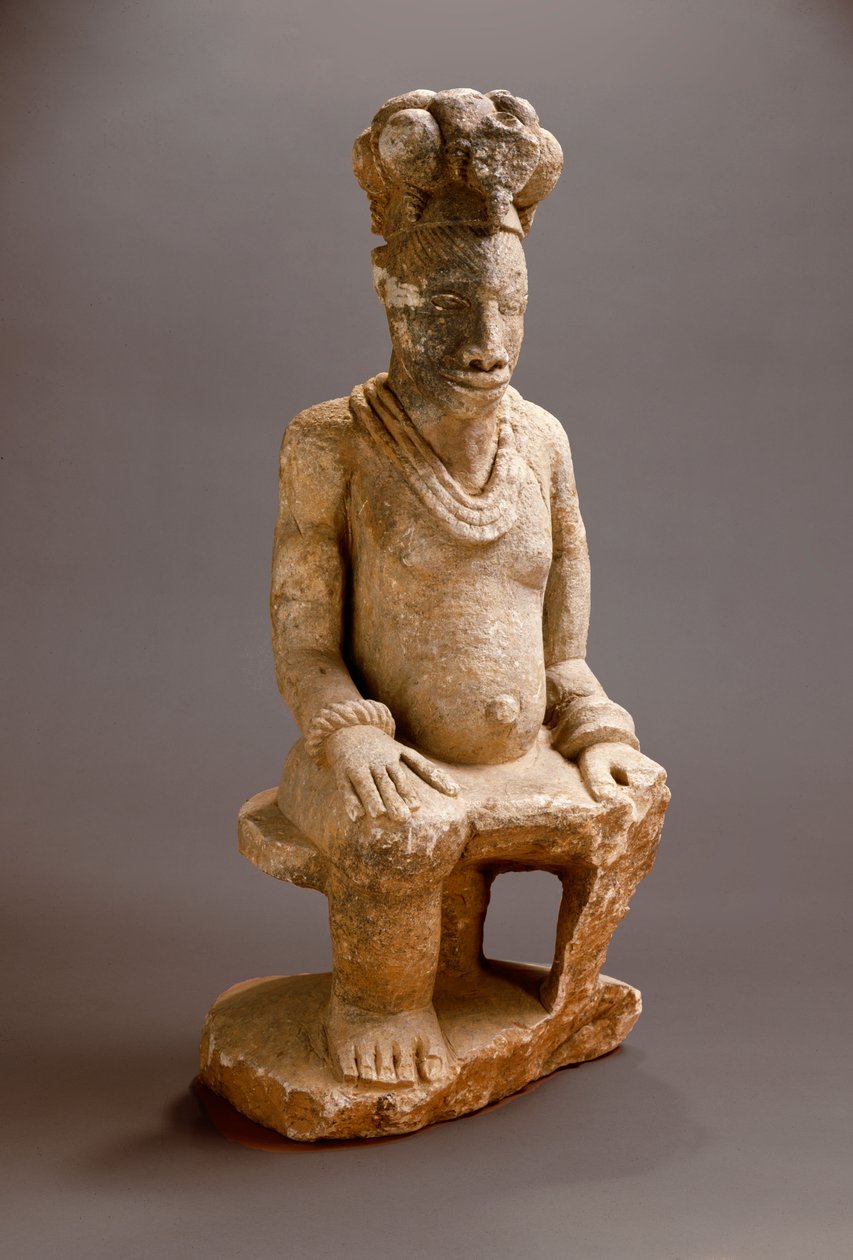Figure assise, Esie, avant 1850 - Nigerian