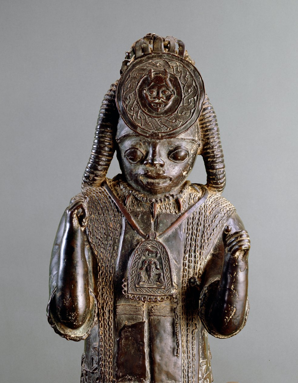 Guerrier, Tsoede, 14e - 15e siècle (bronze étain) - Nigerian