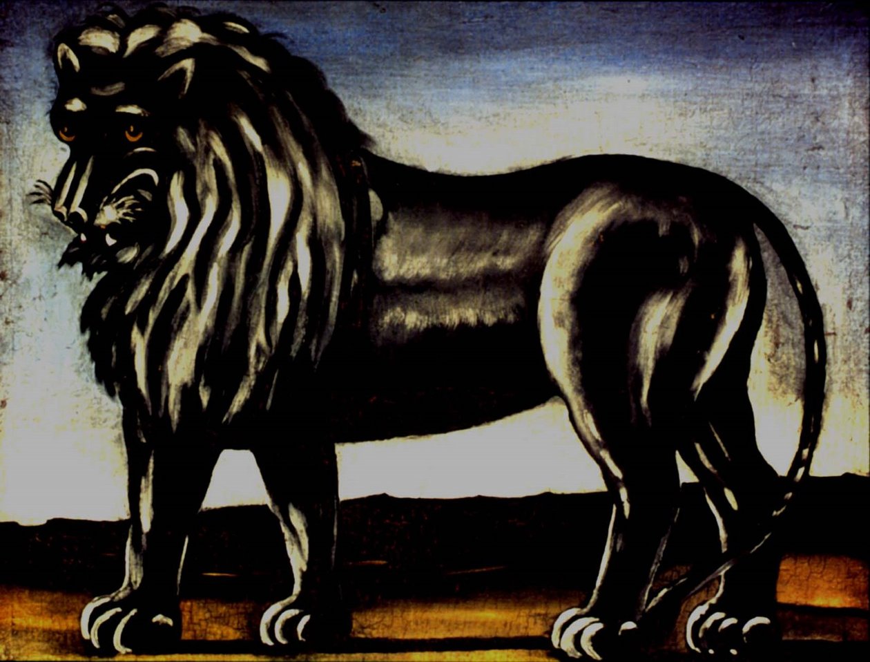 Lion noir - Niko Pirosmani