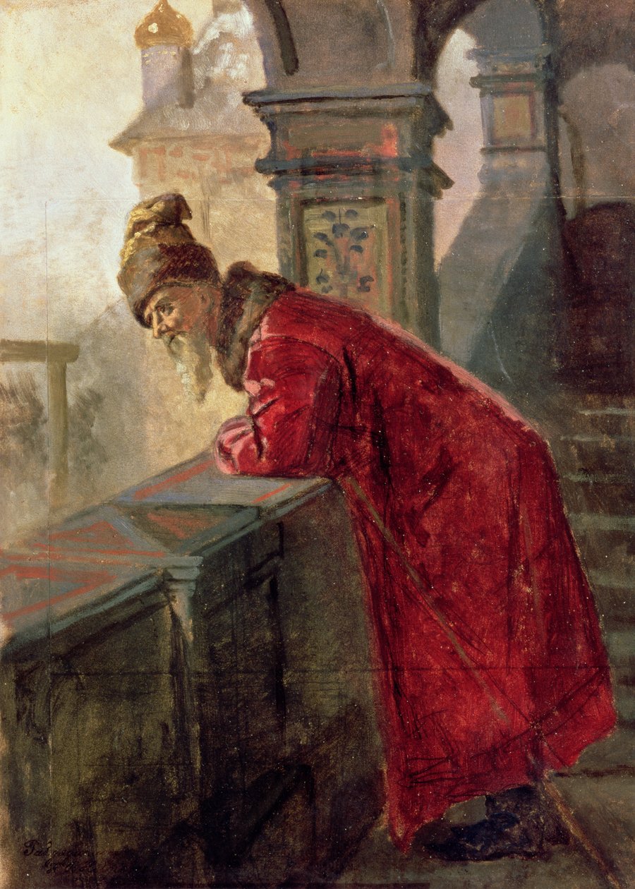Boyard sur le porche - Nikolai Vasilievich Nevrev