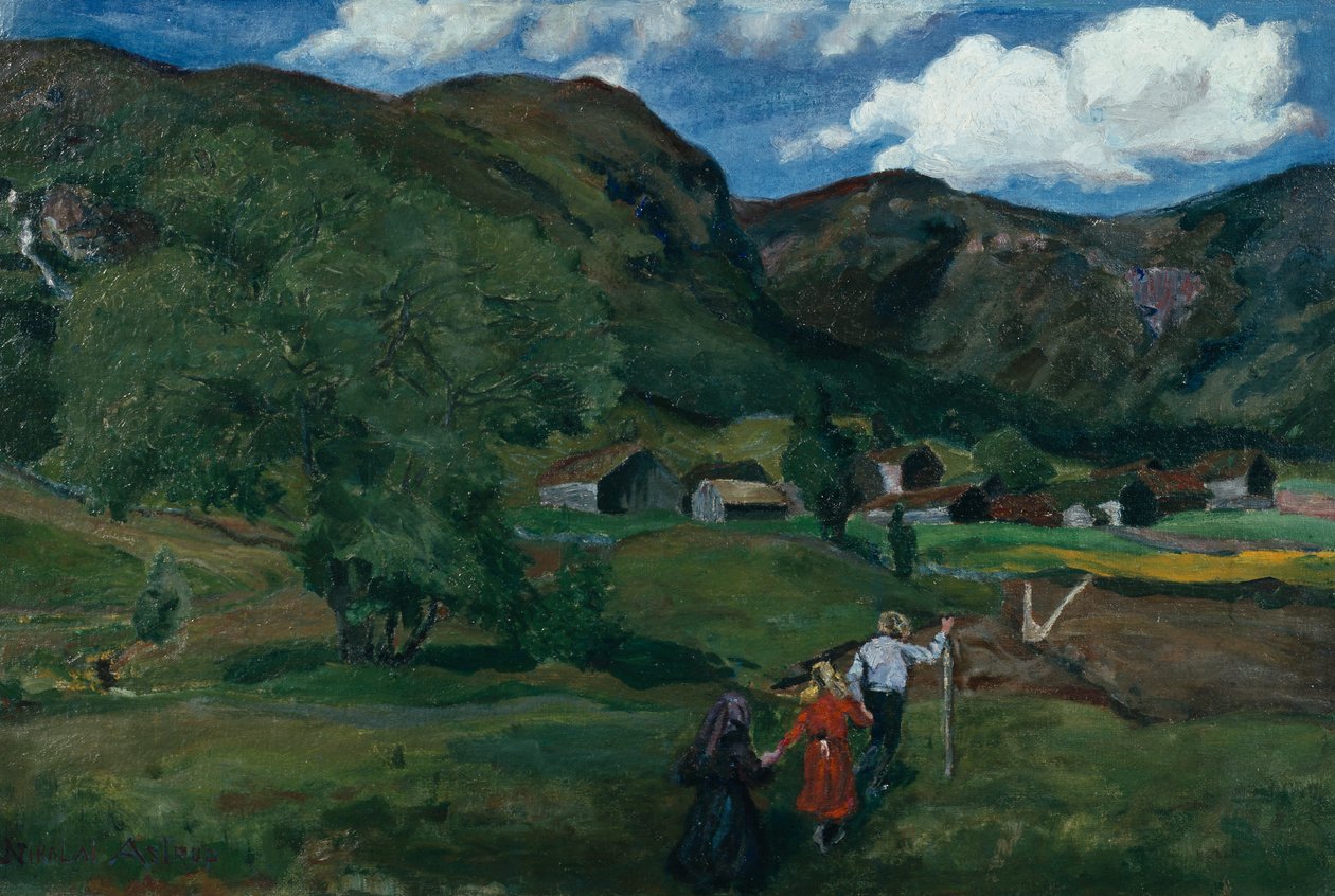 Enfants jouant - Nikolai Astrup