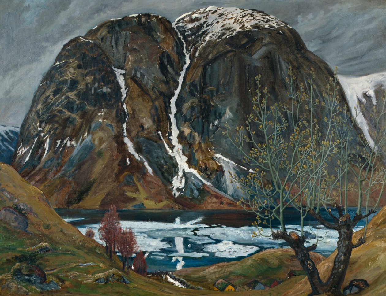 Dégel de printemps sous la colline - Nikolai Astrup
