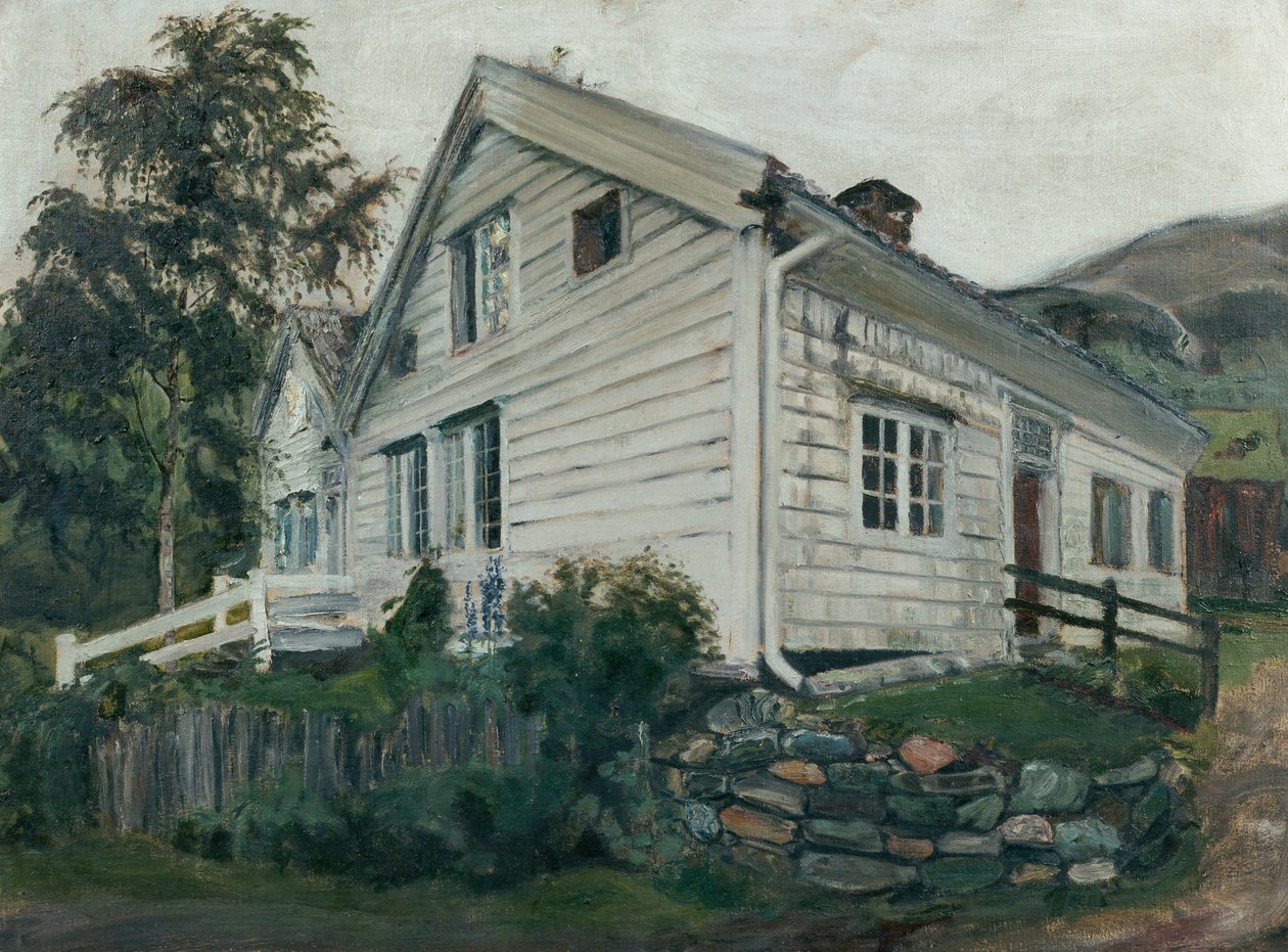 Le presbytère par temps de pluie - Nikolai Astrup