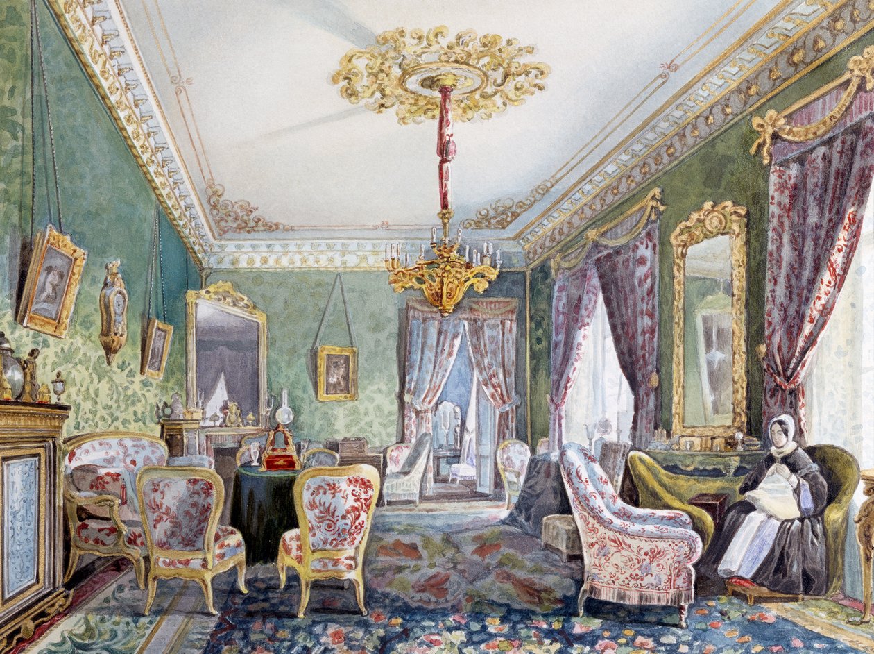 Intérieur de maison à Saint-Pétersbourg - Nikolai Ivanovich Tichobrazov