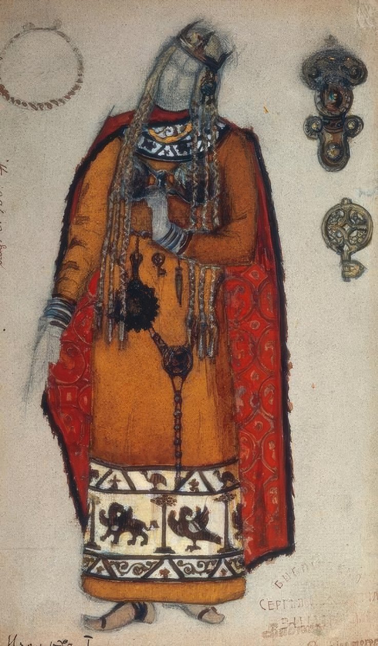 Wagner, Isolde / Figurine de Roerich - Nikolai Konstantinowitsch Roerich