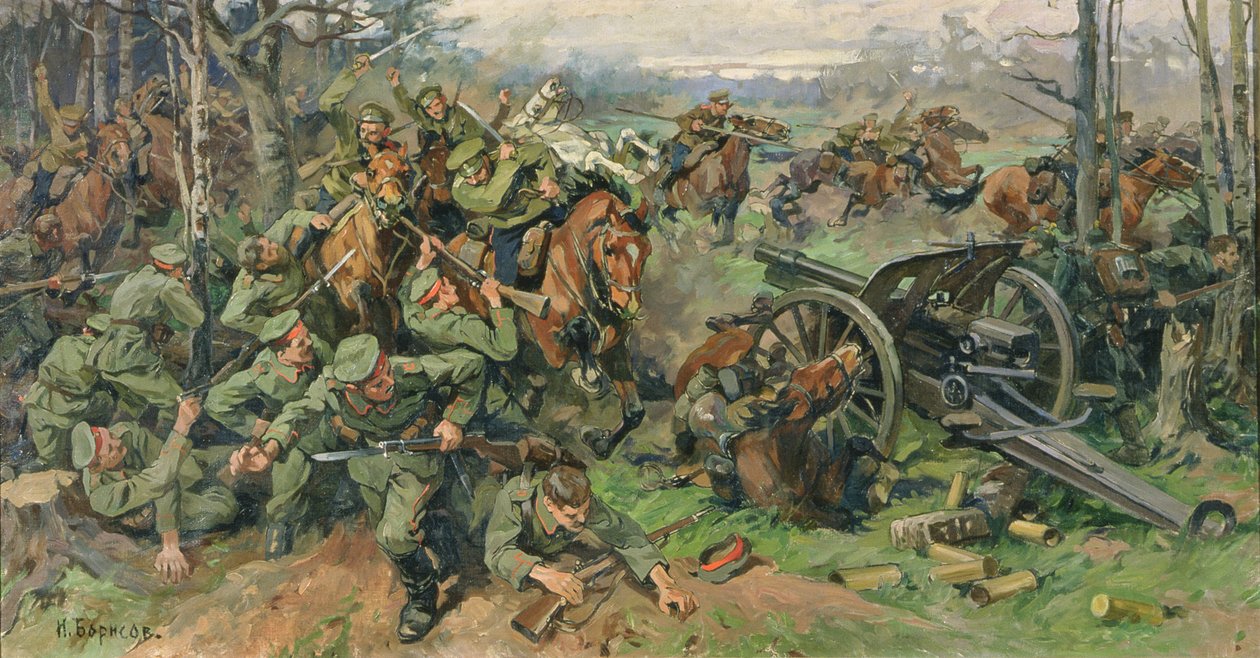 La cavalerie russe chargeant l