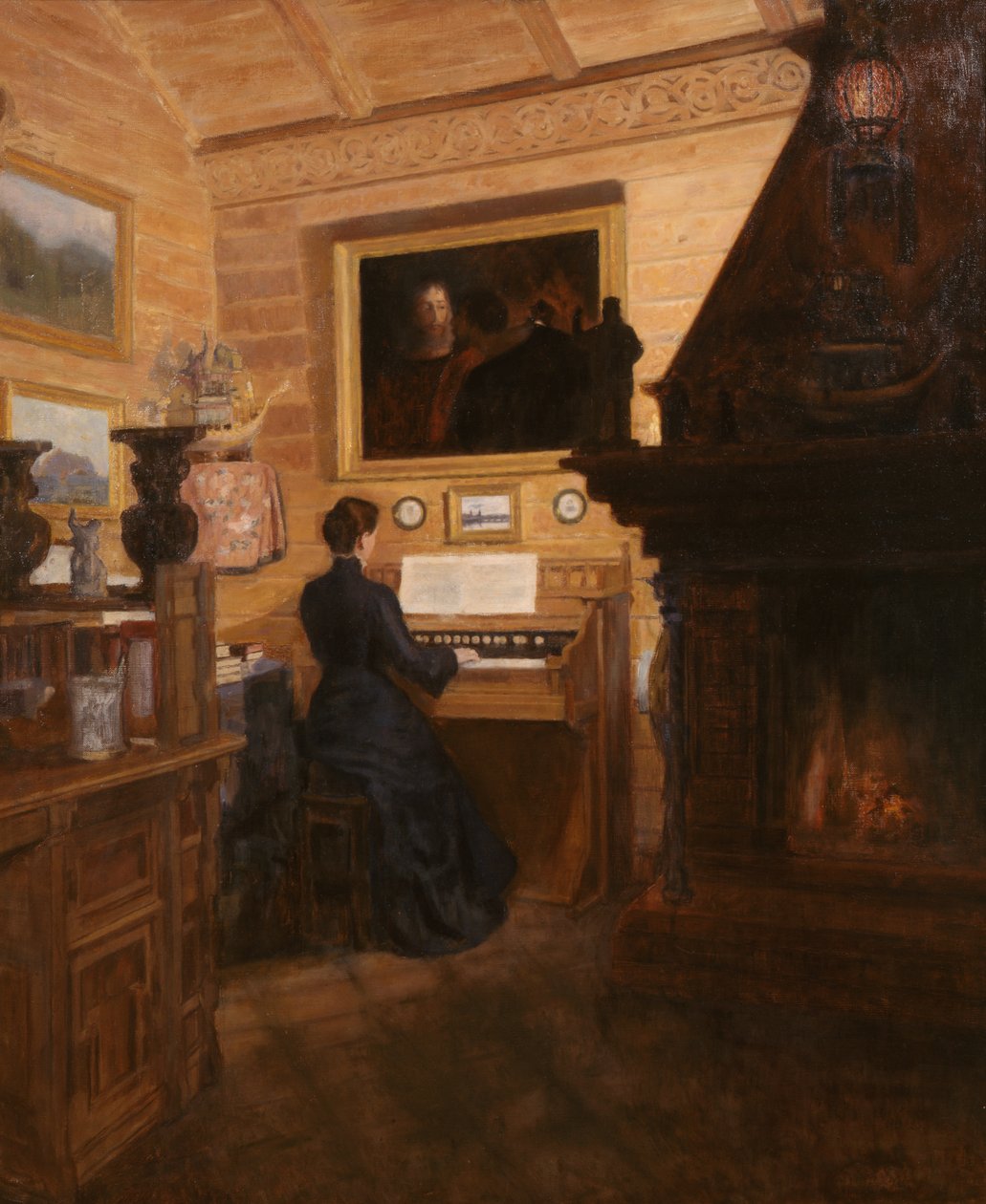Femme au clavecin - Nils Dahl Alstrup