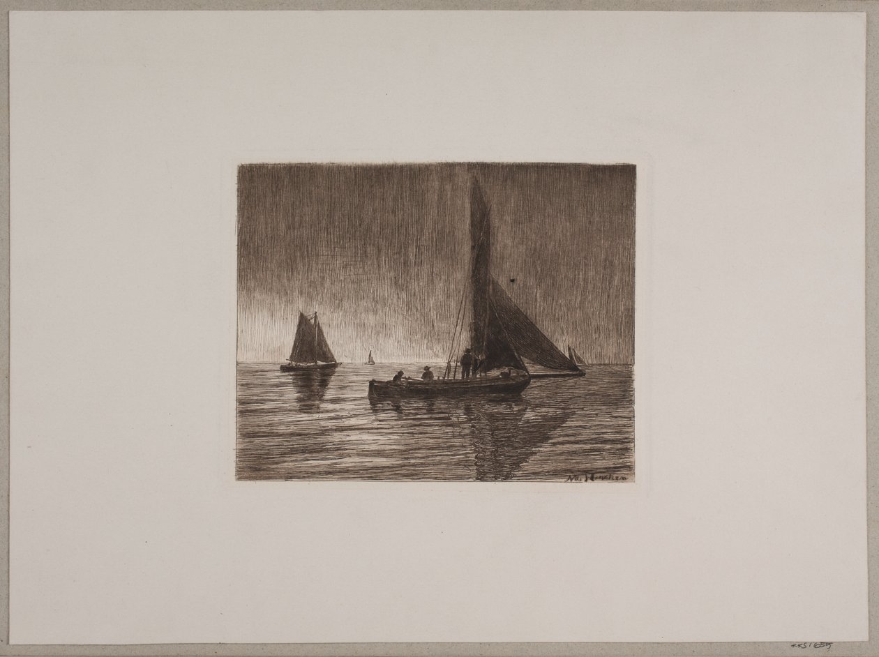 Pluie en mer - Nils Severin Lynge Hansteen