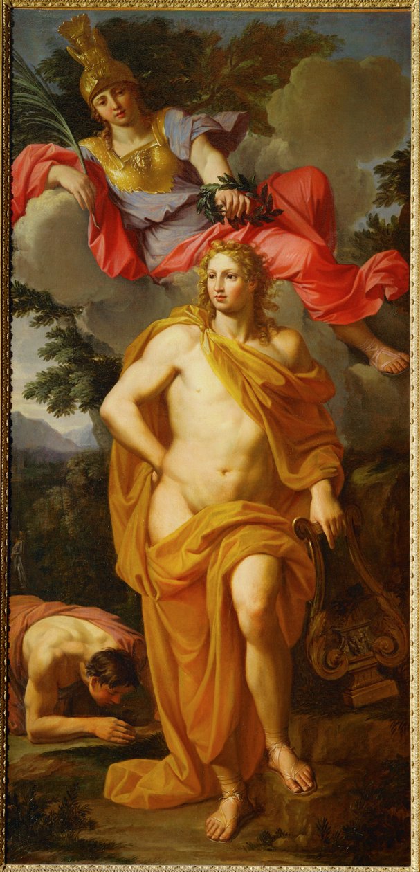 Apollon couronné par Minerve ... - Noël Coypel