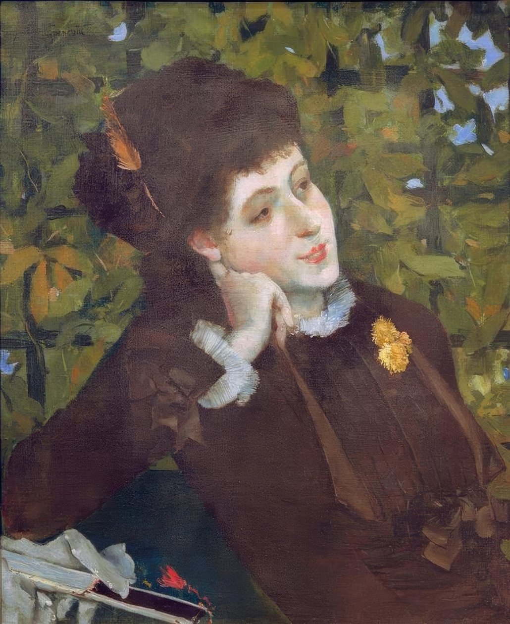 Portrait de femme (Berthe Morisot) - Norbert Goeneutte