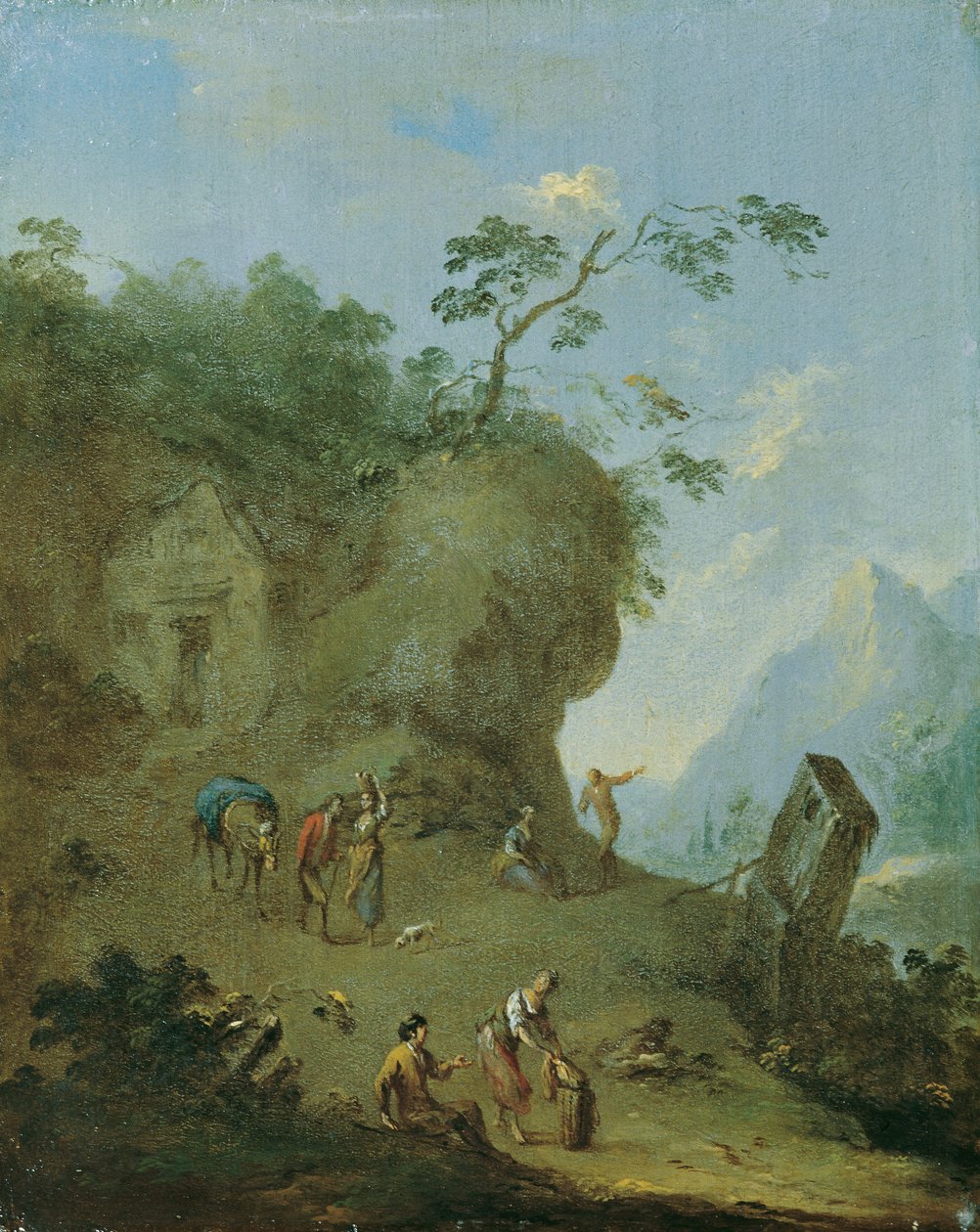 Cabane sur une hauteur boisée - Norbert Grund