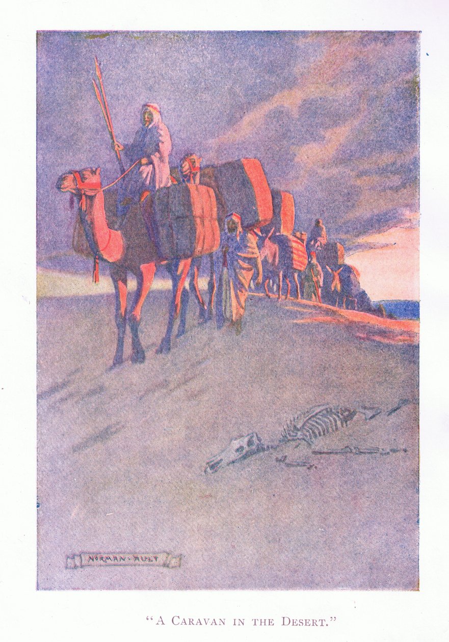 Une caravane dans le désert - Norman Ault