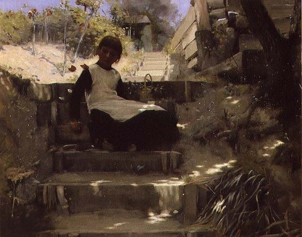 La Fille du Jardinier - Norman Garstin