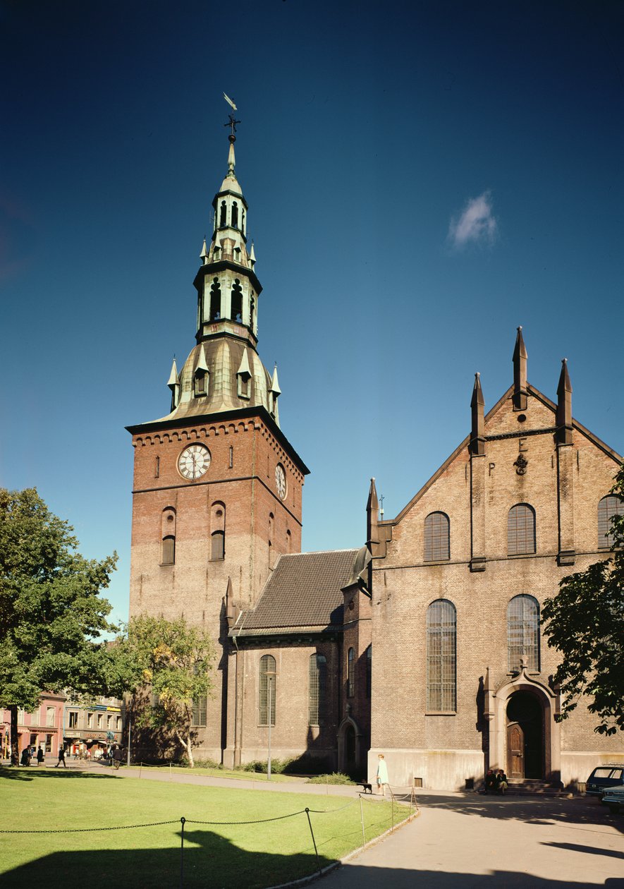 Vue de la cathédrale, construite en 1697-99 - Norwegian School