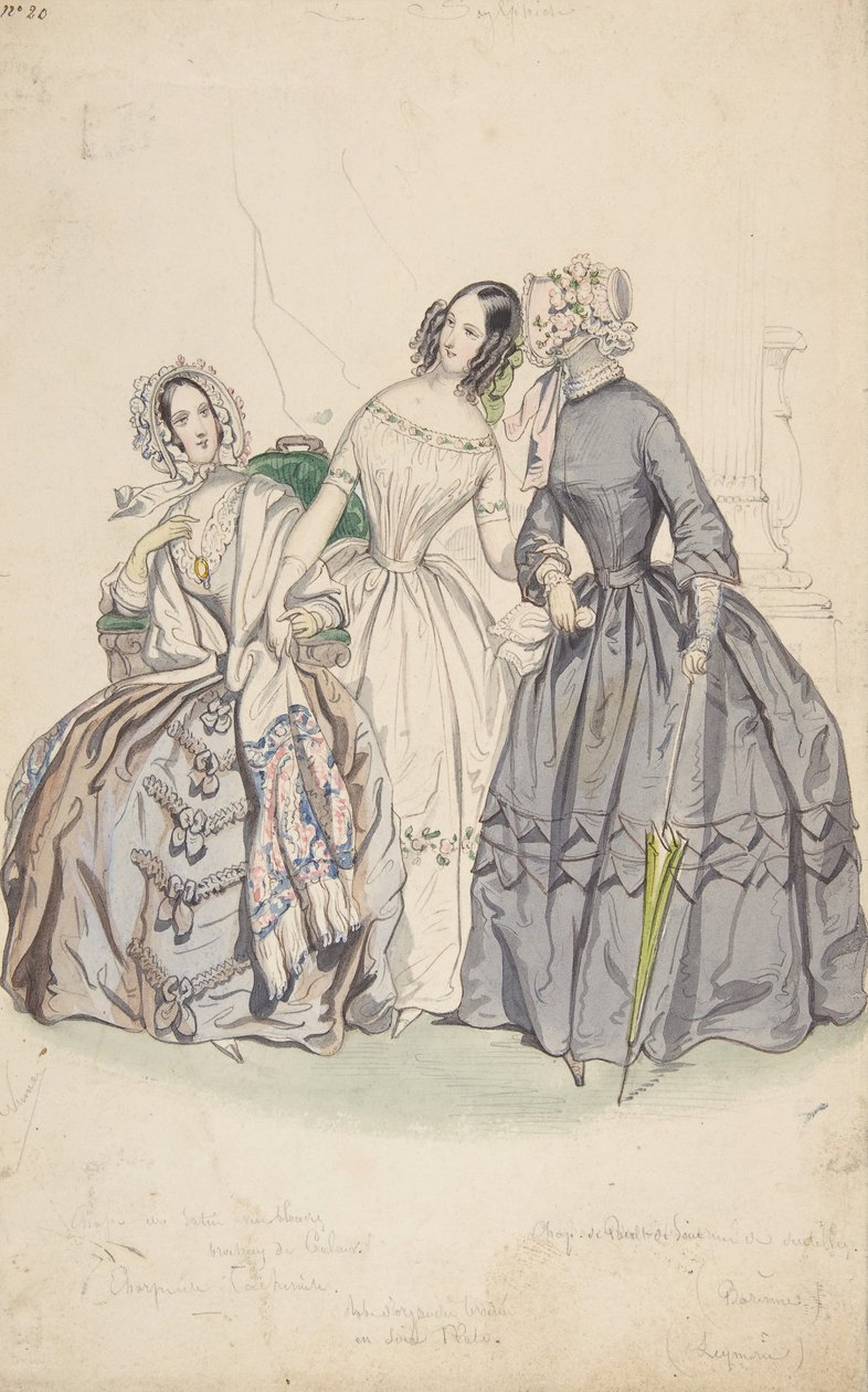 Conception de costume, 1836-37 - Numa Bassaget