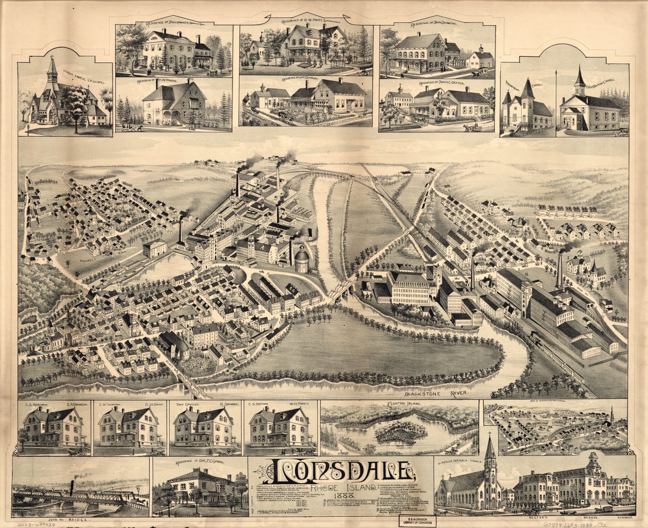 Lonsdale, Rhode Island, 1888 - O.H. Bailey and Co.