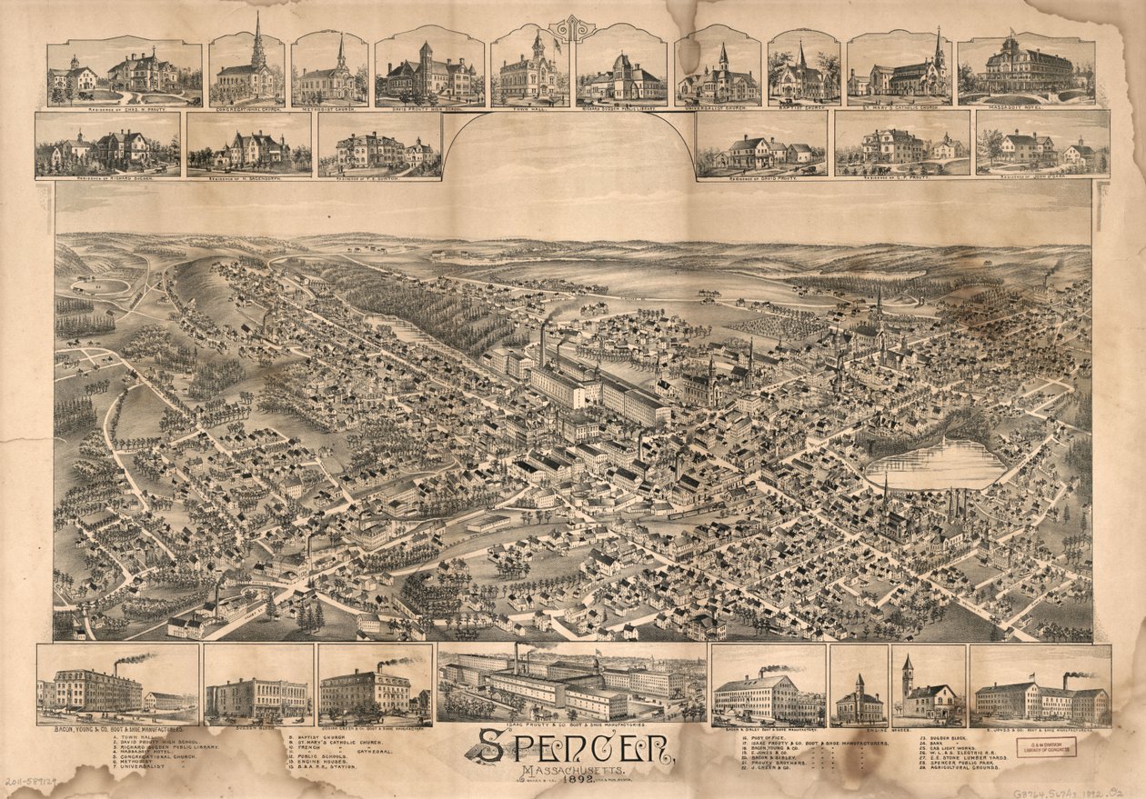 Spencer, Massachusetts, 1892 - O.H. Bailey and Co.