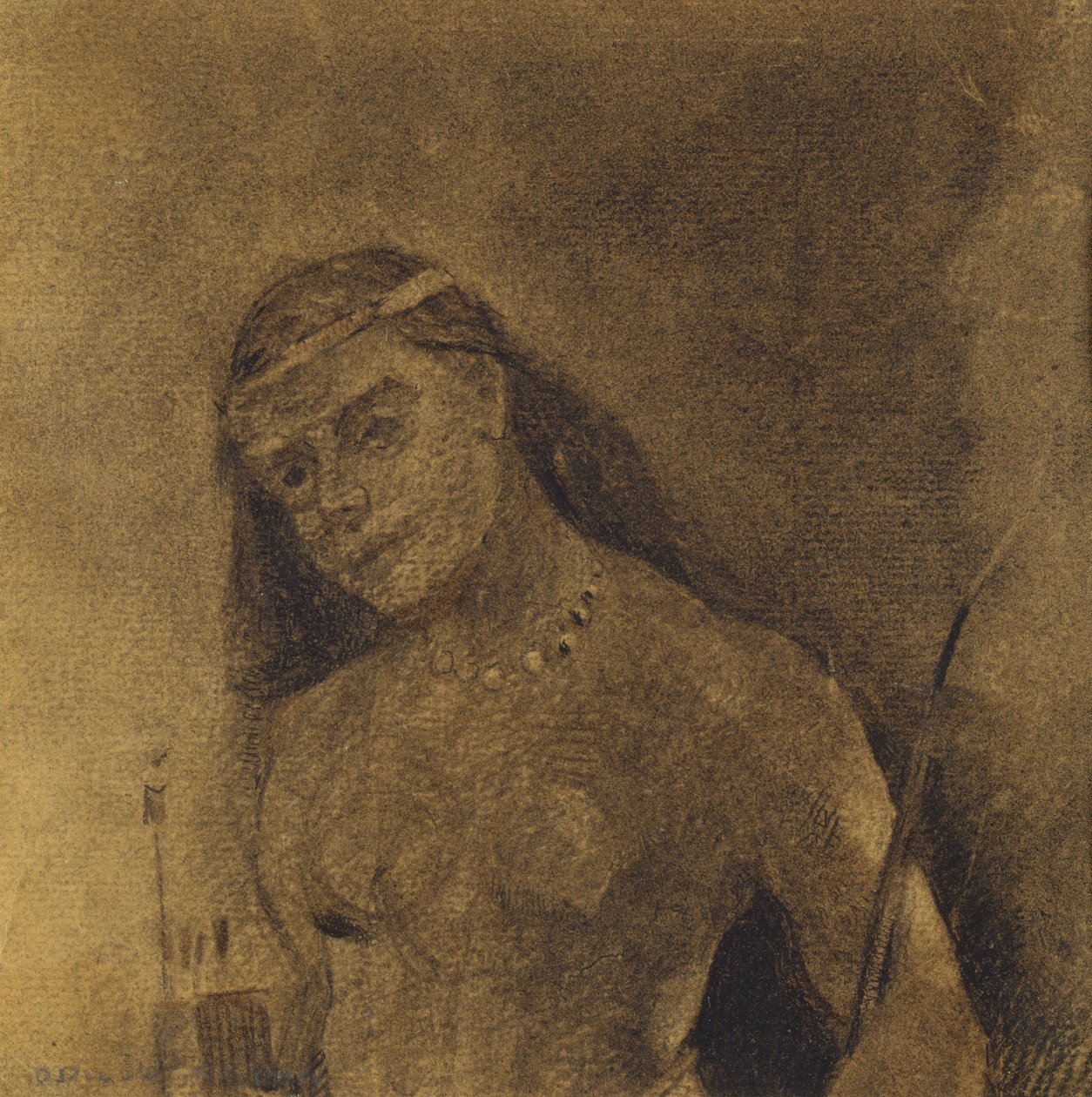 Femme Sauvage, c.1885-90 - Odilon Redon
