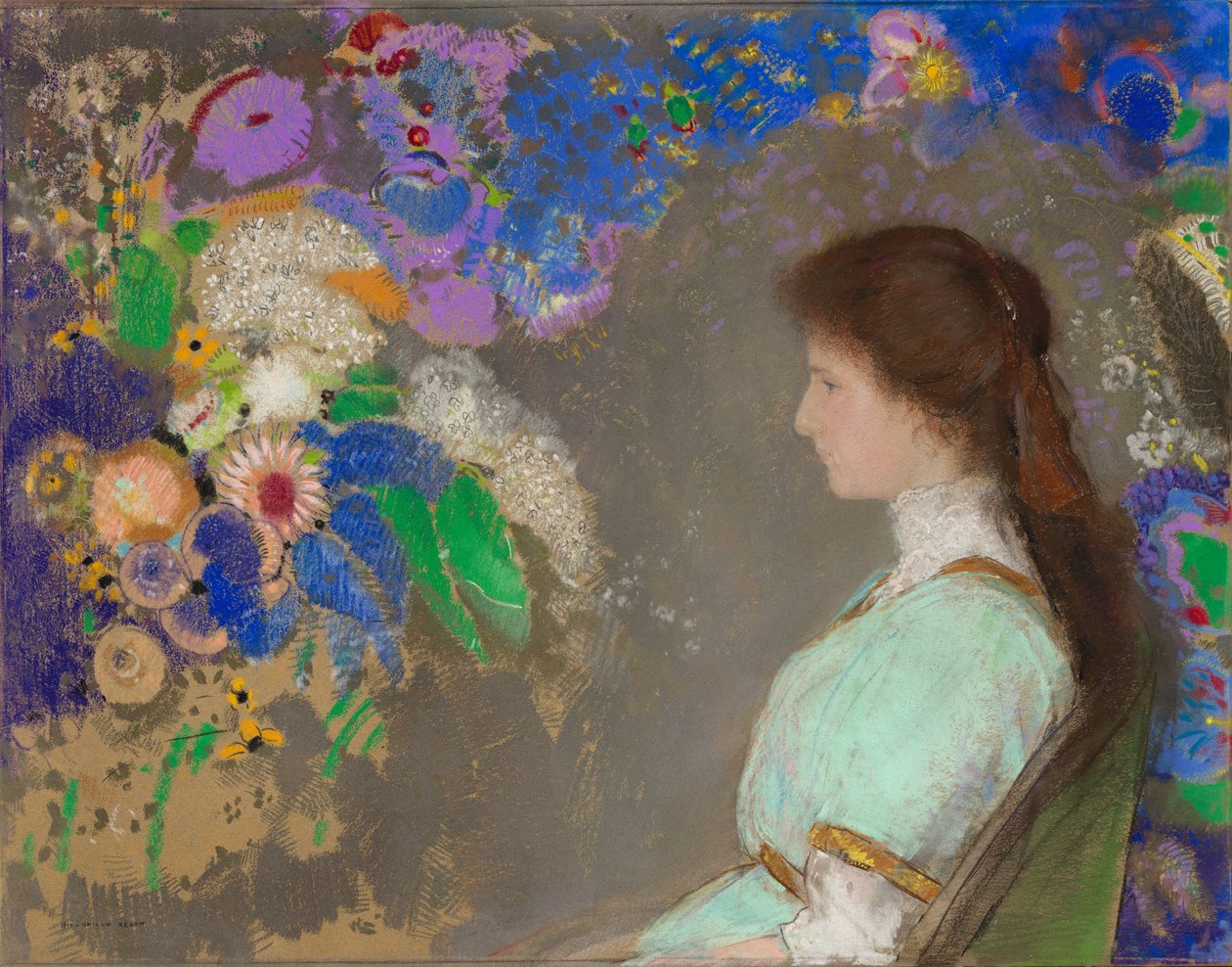 Portrait de Violette Heymann - Odilon Redon