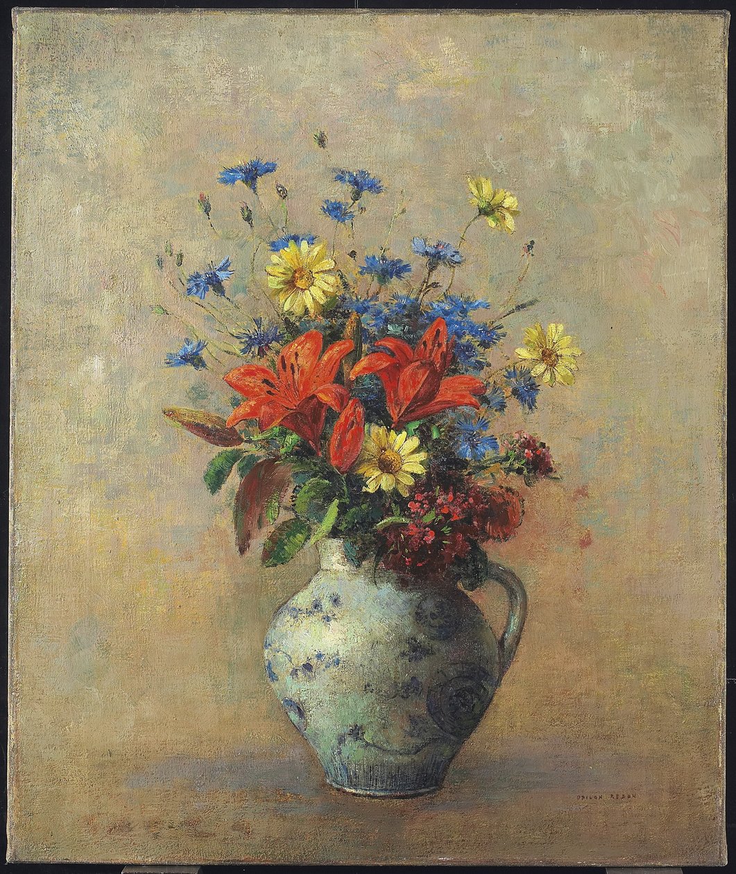 Vase de fleurs, vers 1915 - Odilon Redon