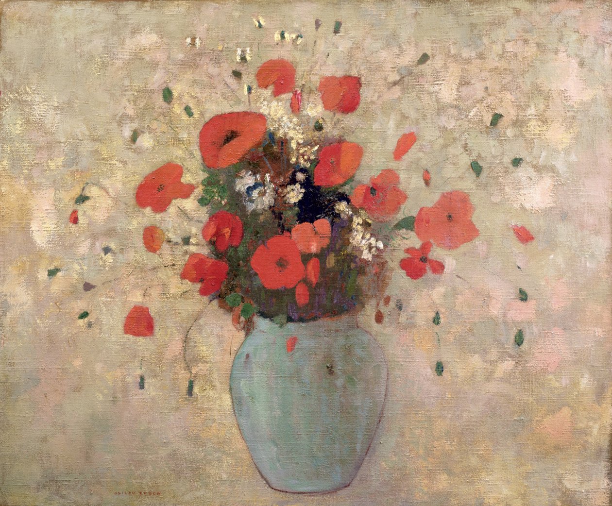 Vase de coquelicots - Odilon Redon
