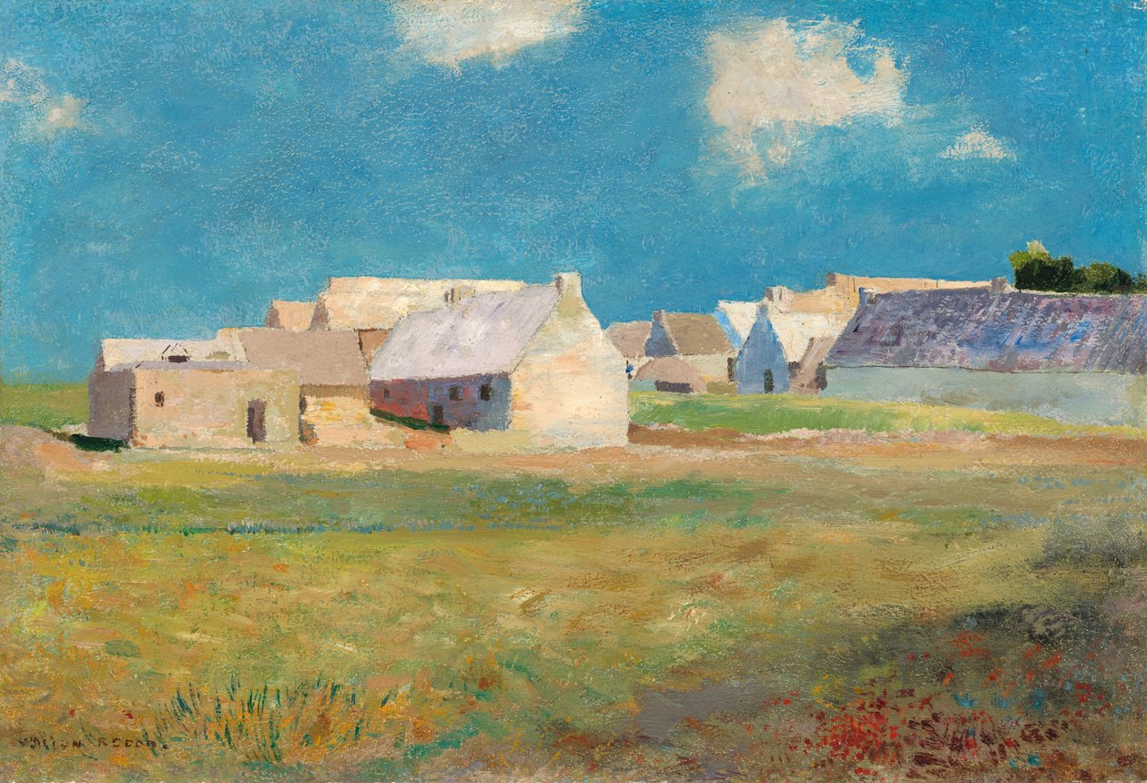 Village breton - Odilon Redon