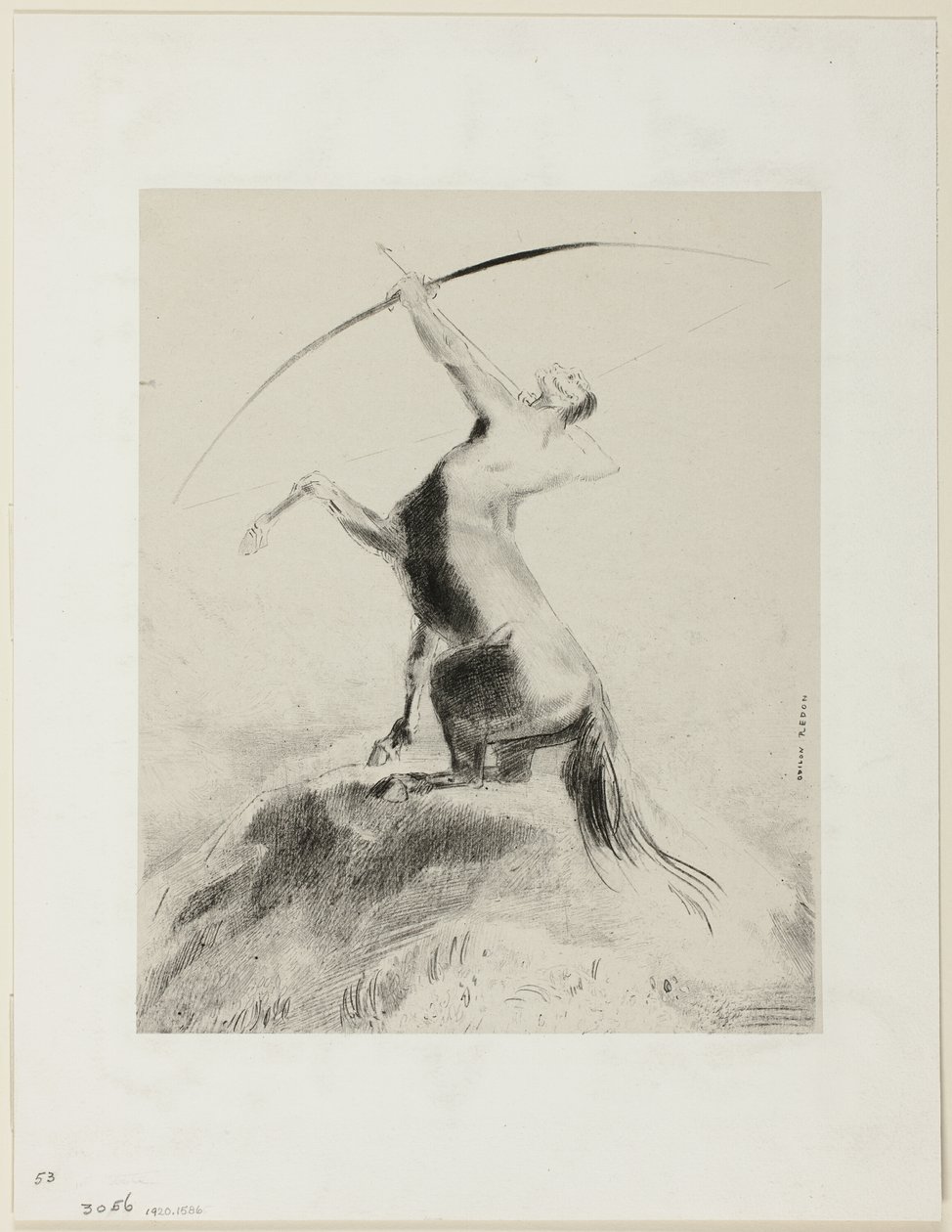 Centaure visant les nuages - Odilon Redon