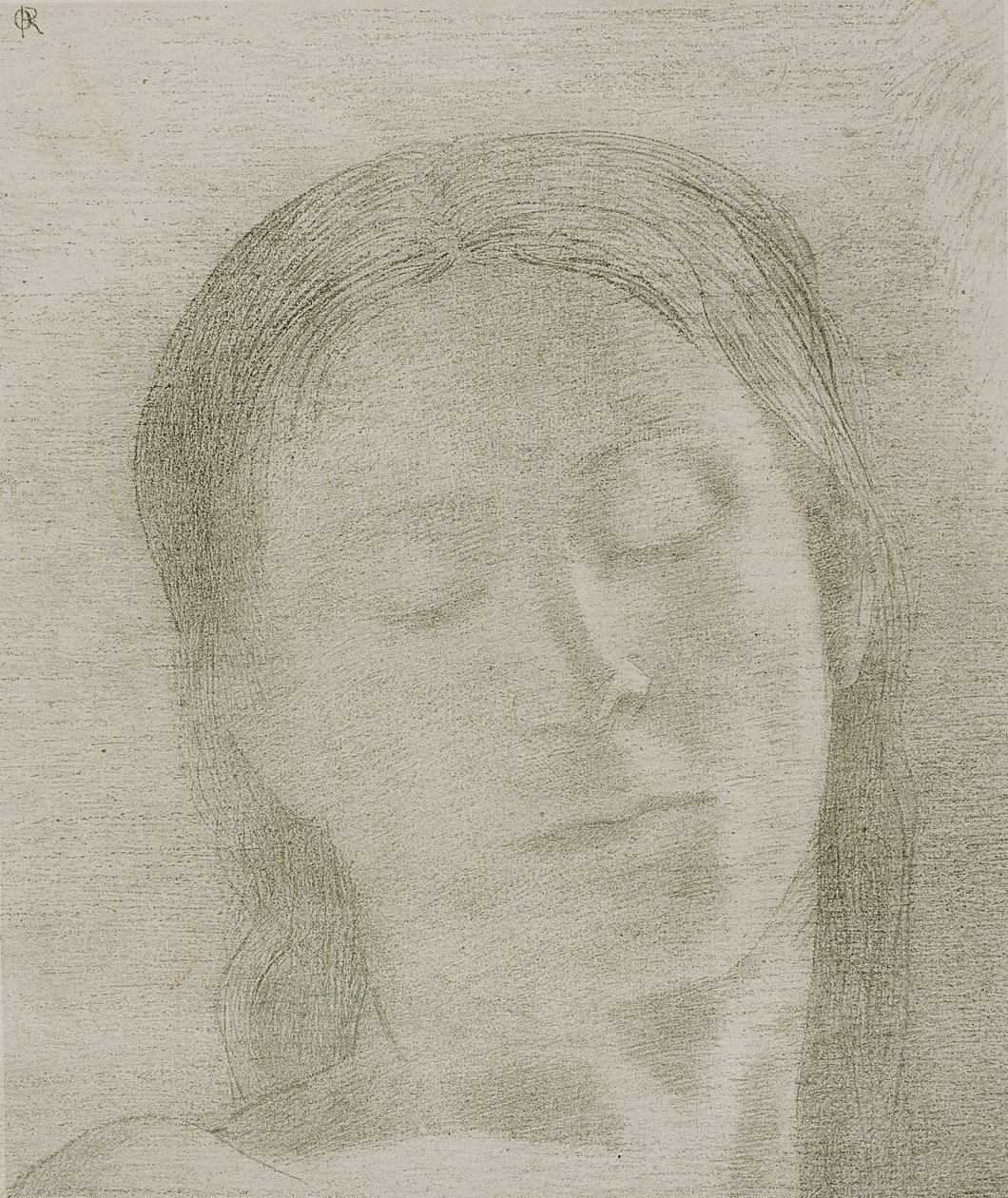 Yeux clos, 1890 - Odilon Redon