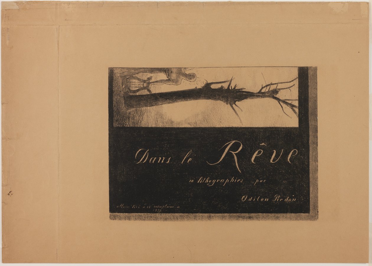 Couverture-Frontispice, extrait de In Dreams - Odilon Redon