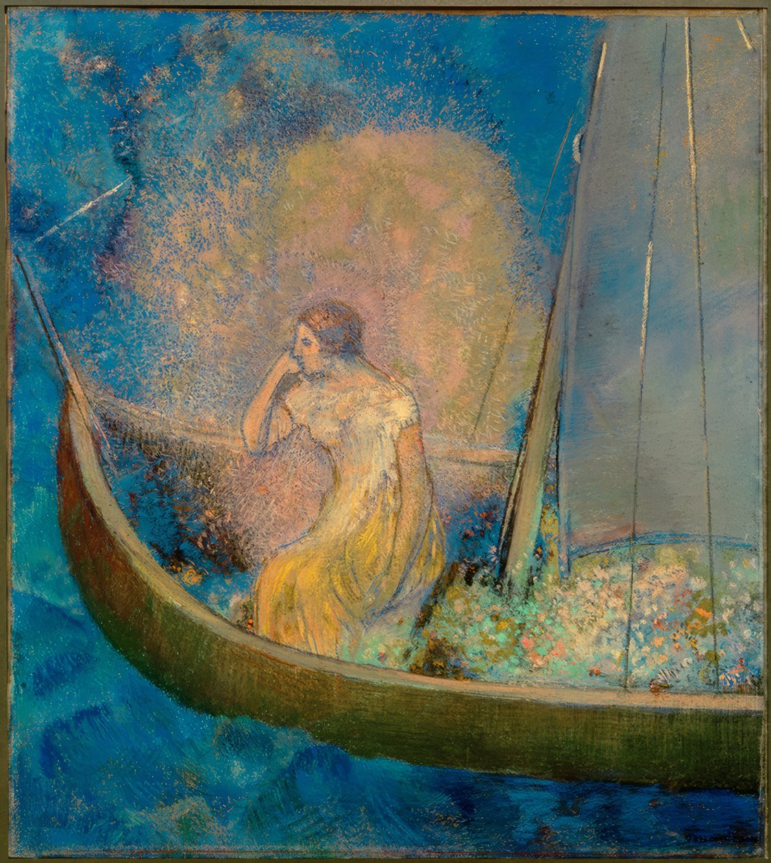 La barque - Odilon Redon