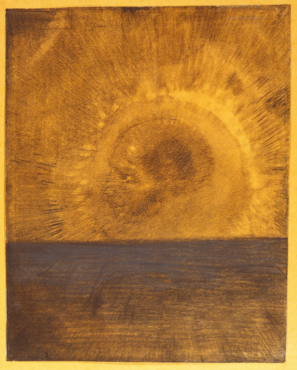 Tête flottante, vers 1885 - Odilon Redon