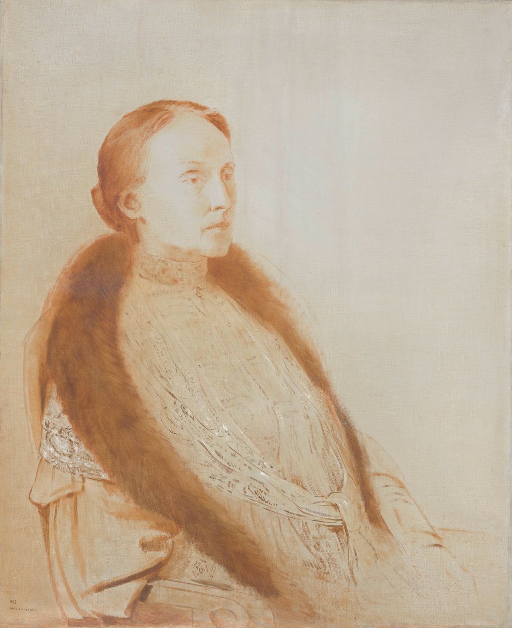 Portrait de A.M.L. Bonger-van der Linden - Odilon Redon