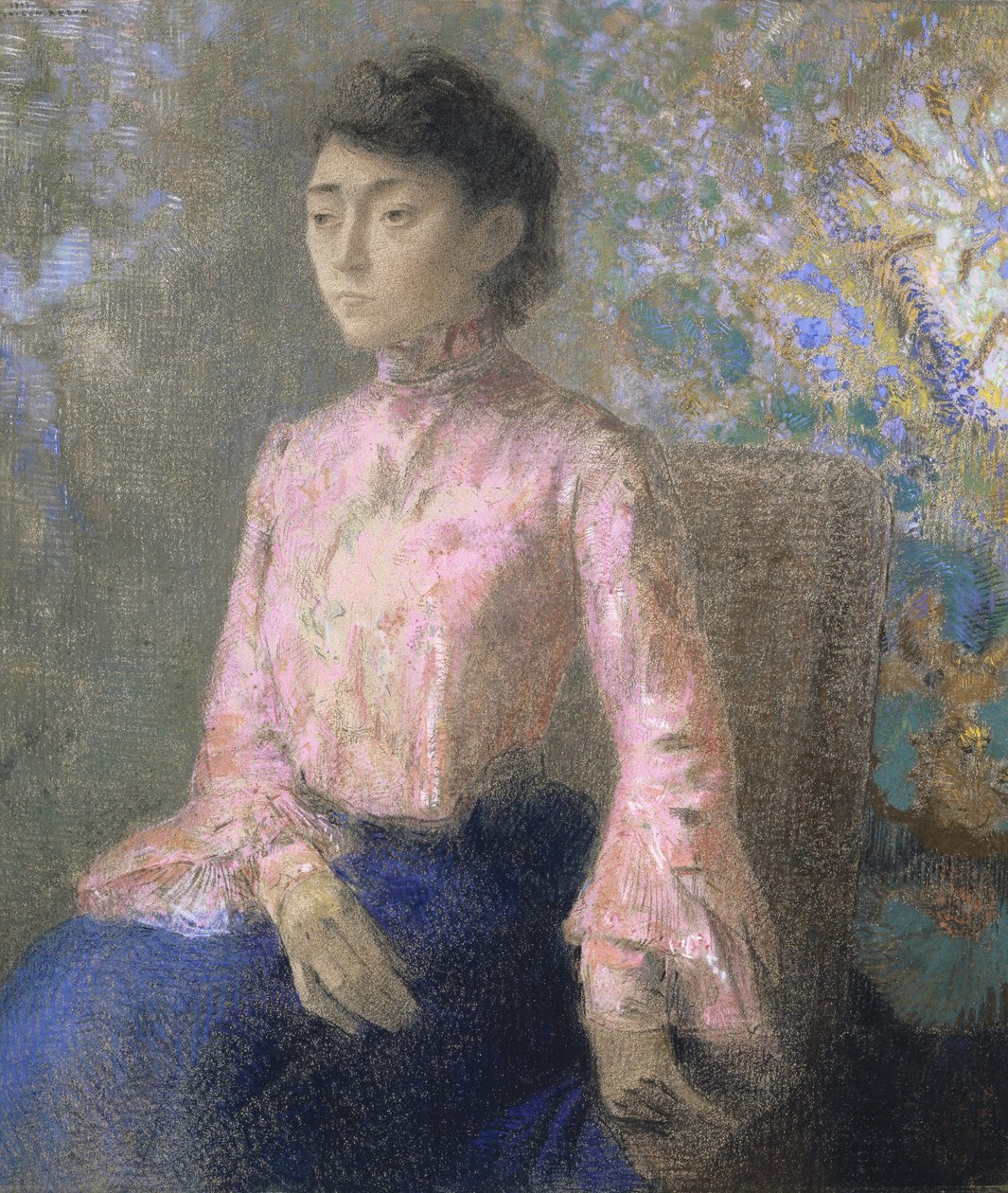 Portrait de Mlle Jeanne Chaîne, 1903 - Odilon Redon