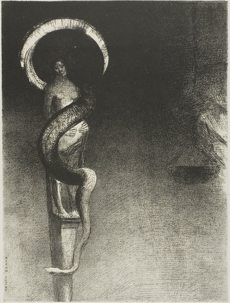 Serpent-Halo - Odilon Redon