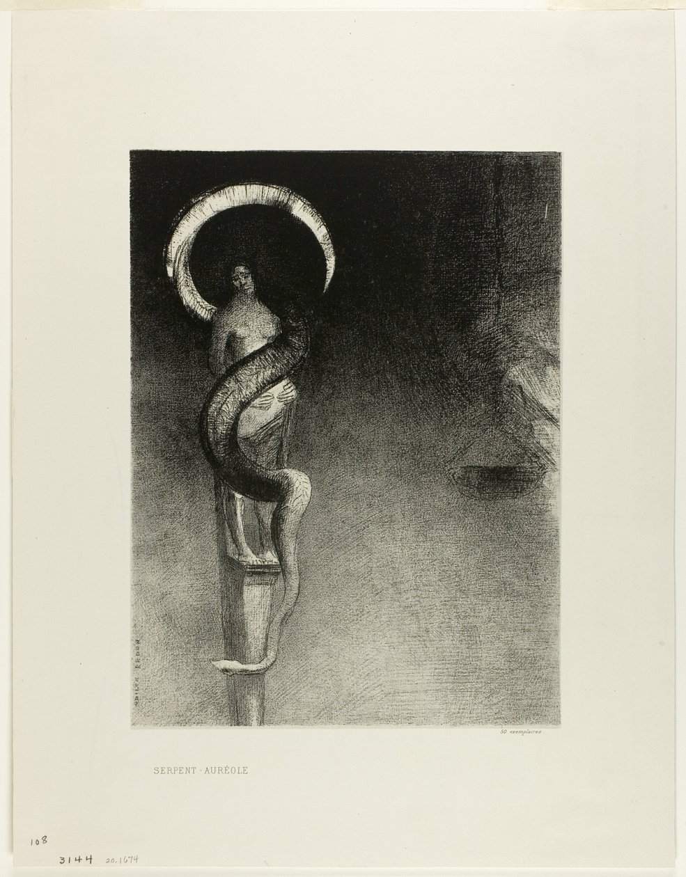 Halo de serpent - Odilon Redon